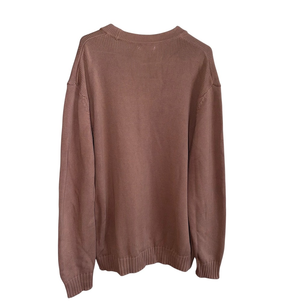 Zara Oversized Cotton Knit Cardigan XL Dusty Rose Button Front - Picture 3 of 11